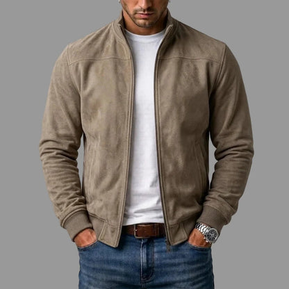 GIACCA BOMBER IN CAMOSCIO