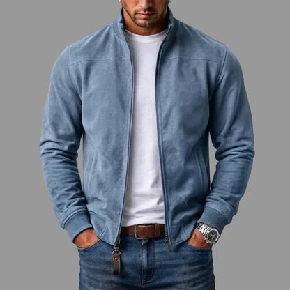GIACCA BOMBER IN CAMOSCIO