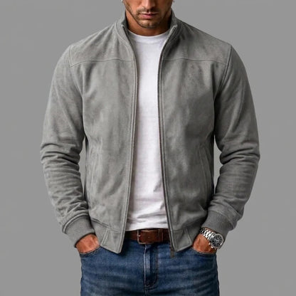 GIACCA BOMBER IN CAMOSCIO