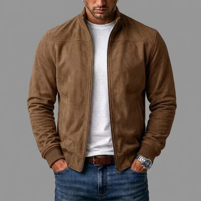 GIACCA BOMBER IN CAMOSCIO